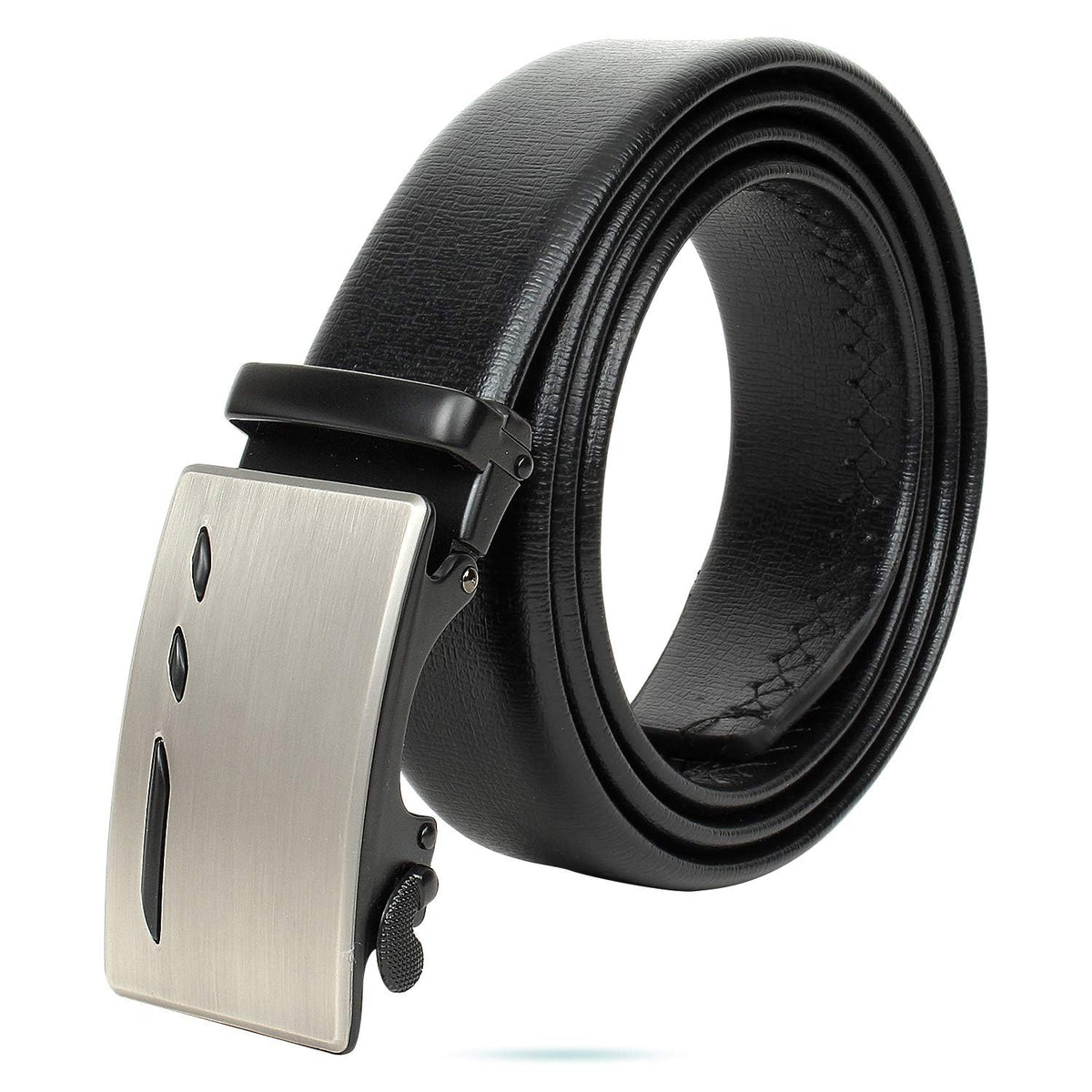 Zacharias MenS Faux Leather Belt With Autolock Buckle Tai48 (Black, 4Xl) (Pack Of 1) 4
