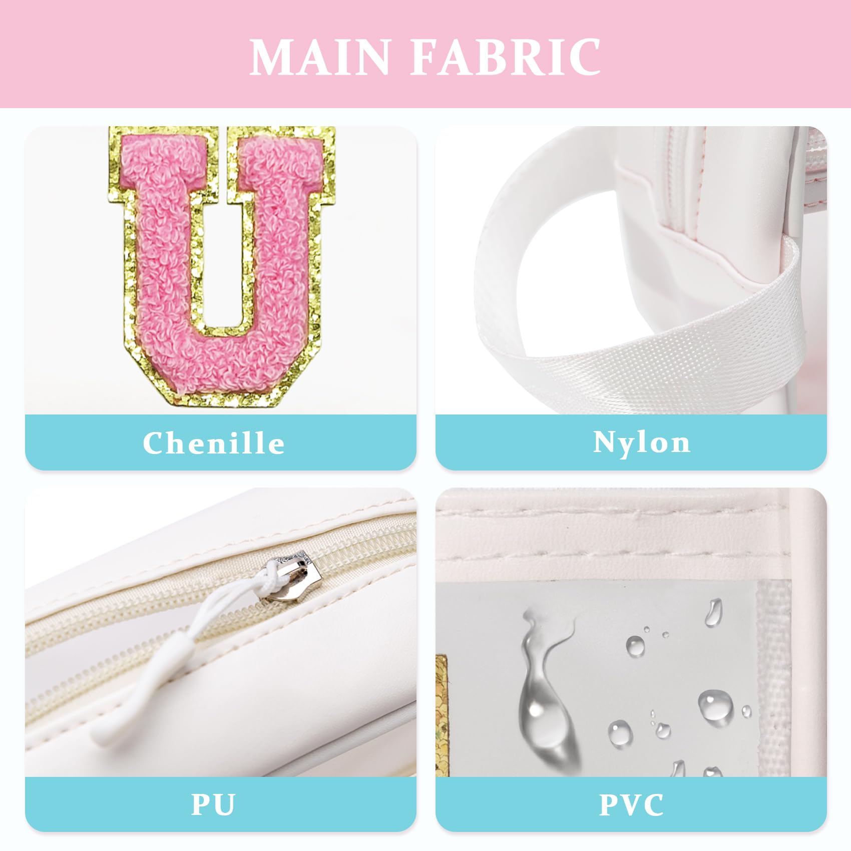 COSHAYSOO Clear SUN Makeup Bag Sunscreen SPF Pouch Beach Pool Lake Spa Travel Cosmetic Toiletry Stuff Organizer for Women Teenag