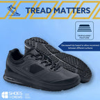 Shoes for Crews Men's Slip-Resistant Work Sneakers - Comfortable, Non-Slip Shoes for Men in Food Service, Healthcare, Retail, Ma