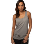Bamboo Racer Tank - Heather Gray by Cariloha for Women - 1 Pc Tank Top (2XL)