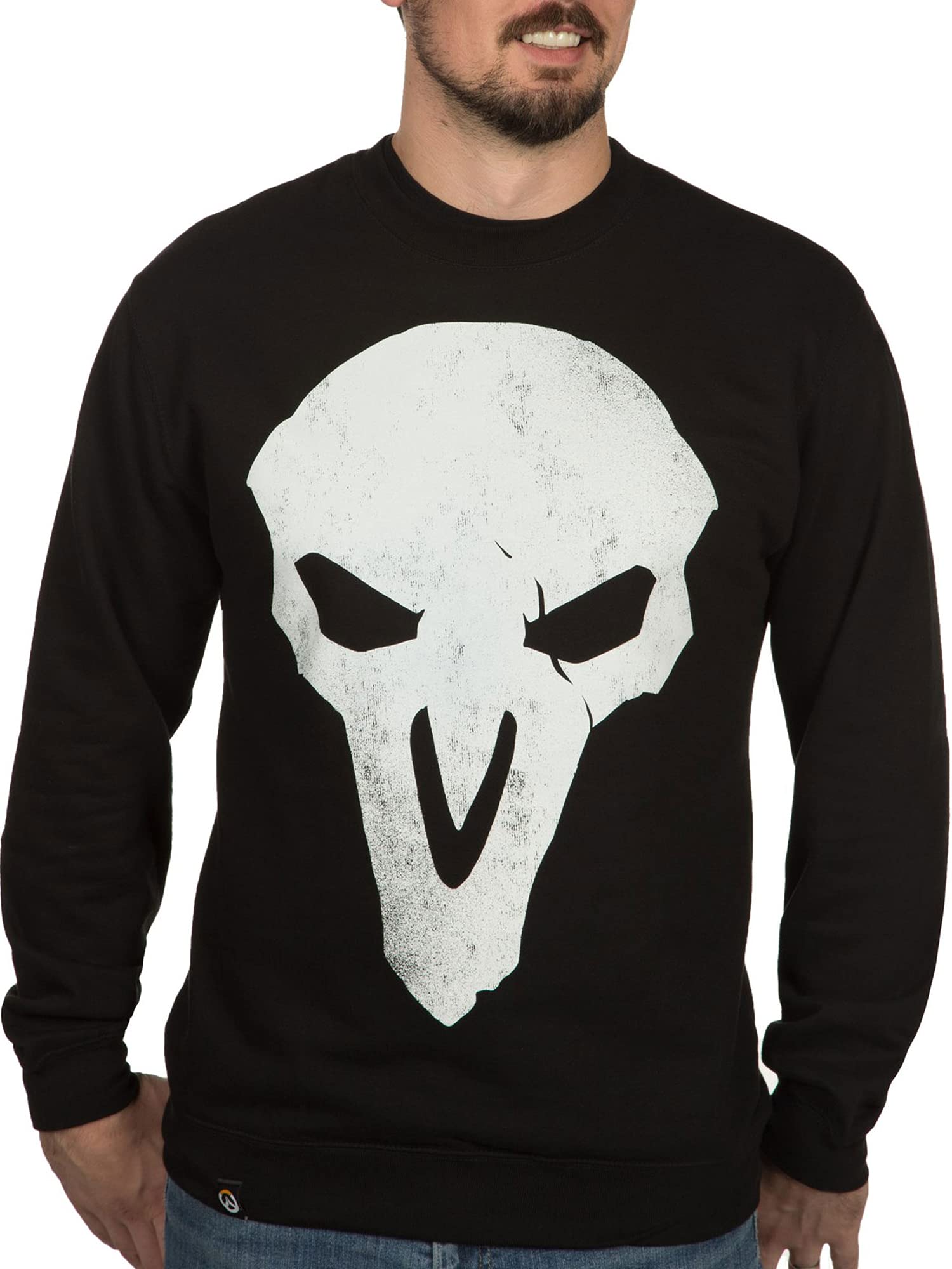 Overwatch Reaper Black crew Neck Fleece  Medium