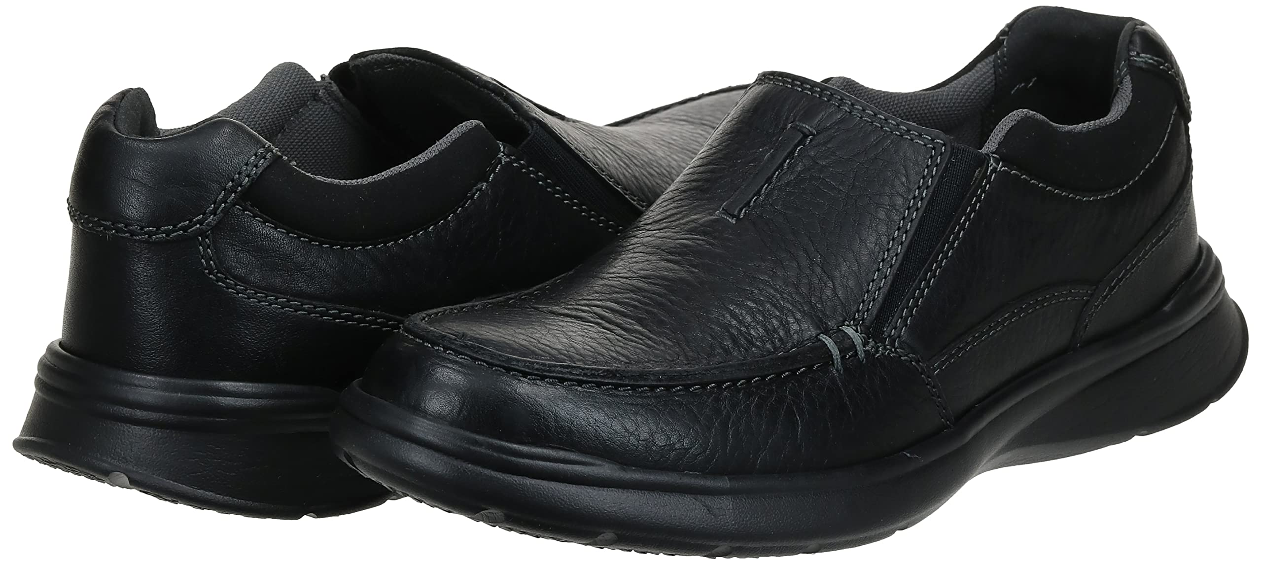 Clarks Men's Cotrell Free Loafer, Black Oily Leather, 11 Wide US