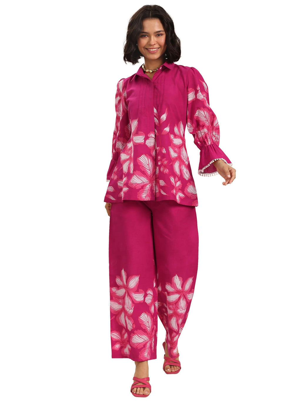 Libas WomenS Cotton Co-Ords Set (400659