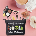 TSOTMO Evil Gift Queen Witchy Gift Poison Zipper Makeup Pouch Witch Poison Gift Poison Villains Inspired Gift Halloween