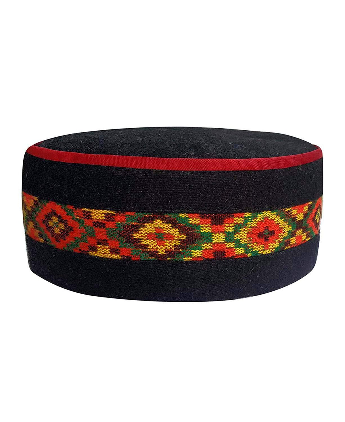 Aruna Kullu Handloom Himachali Kullu Patti Woolen Topi/Cap For Men & Women (6) Multicolour 6