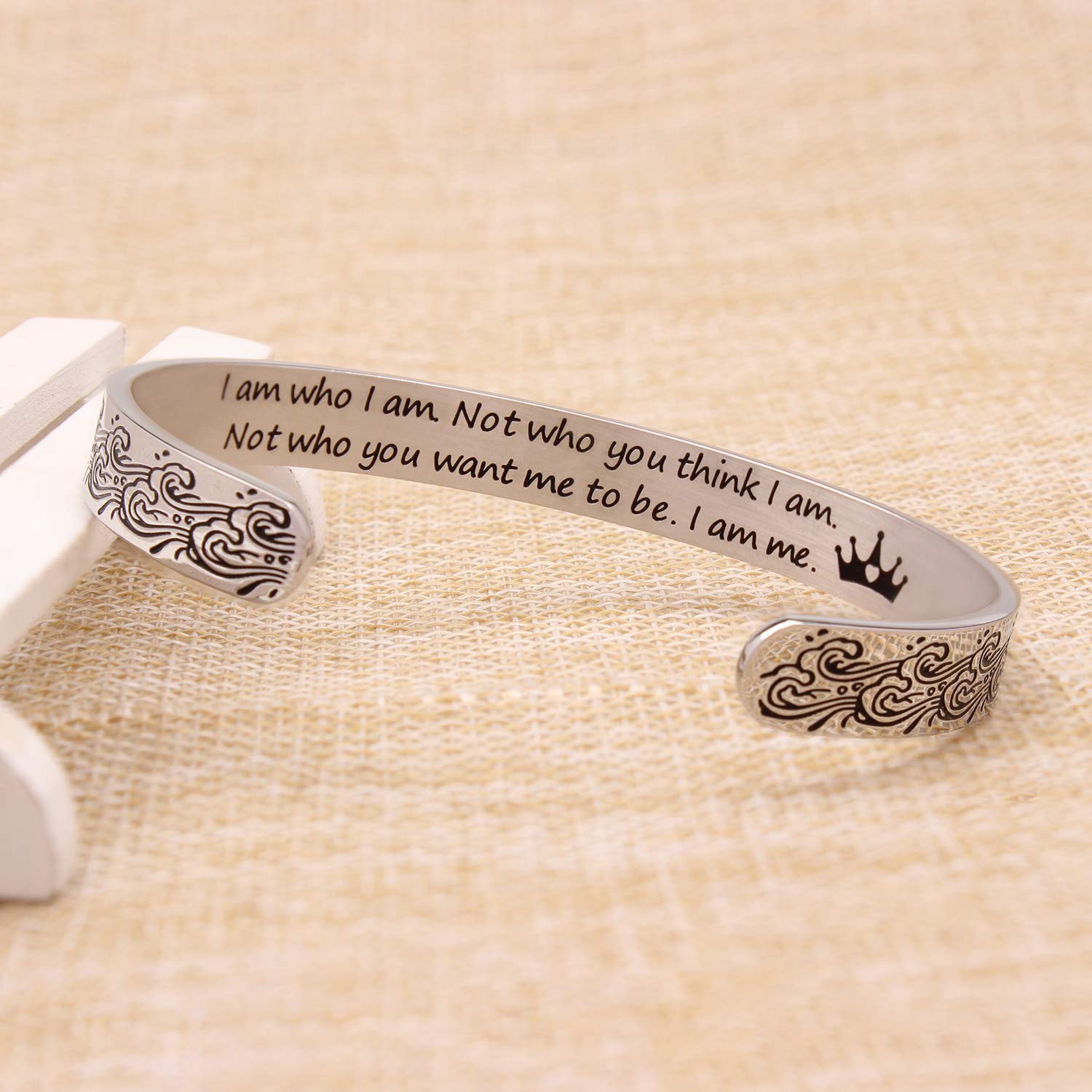 Btysun Bracelets for Women Gifts Christmas Inspirational Cuff Bracelets for Women Wide Bracelet Bangle Personlized Gifts for Her