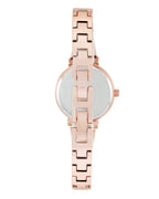 Anne Klein Women's AK/2216BLRG Premium Crystal-Accented Rose Gold-Tone and Blush Pink Bangle Watch