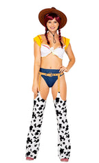5117 - 3pc Playful Cowgirl - Medium / Yellow/White
