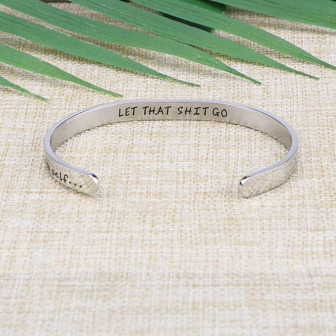 JoycuFF Personalized Gifts for Women Girls Birthday Gift Ideas Motivational Bracelets for Women Unique Jewelry Christmas Stainle