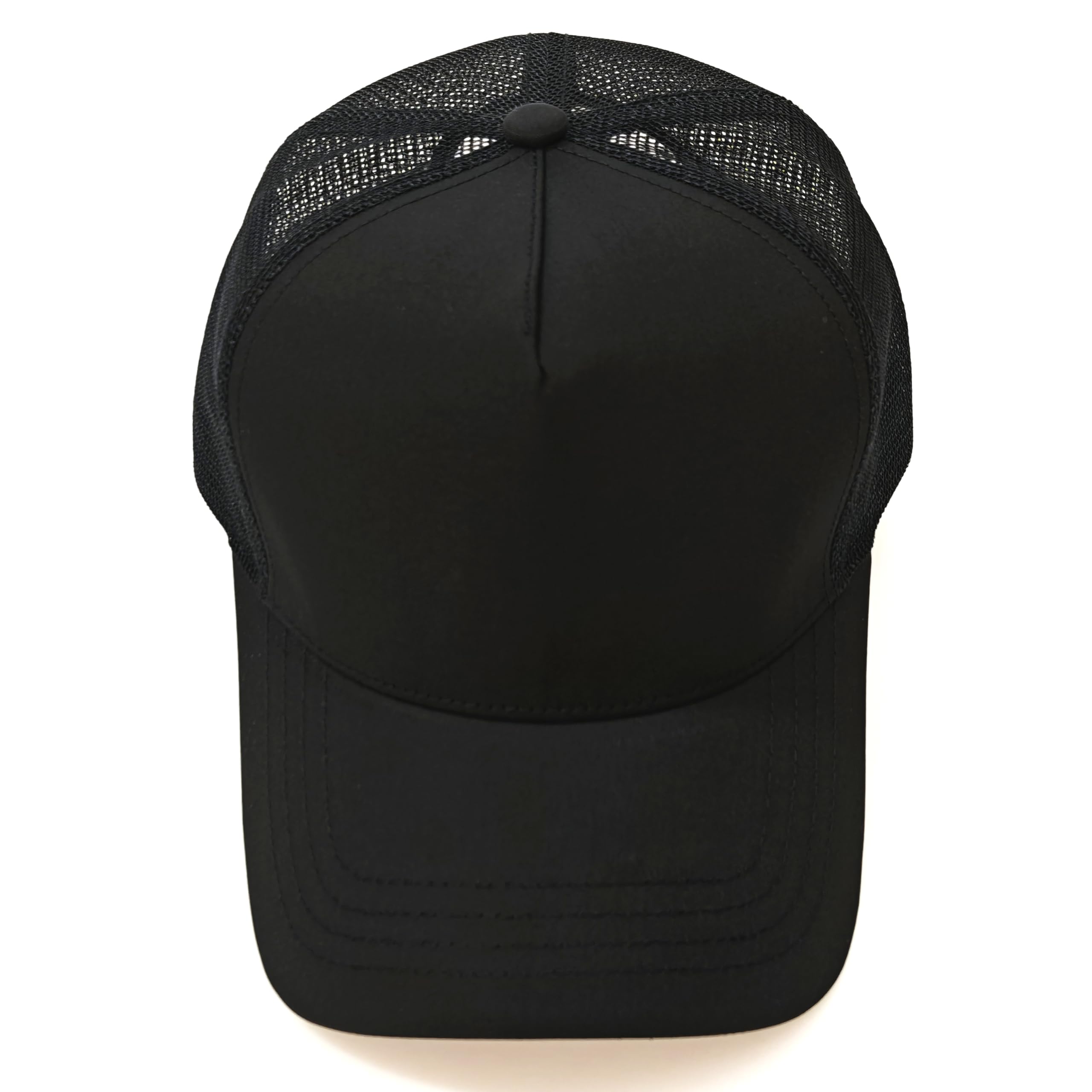 MUNULA Oversize Quick Dry Mesh Baseball Cap XXL Big Head Hats for Men Large Head Hats Dad Hat Adjustable 23.6-25.6 (Black)