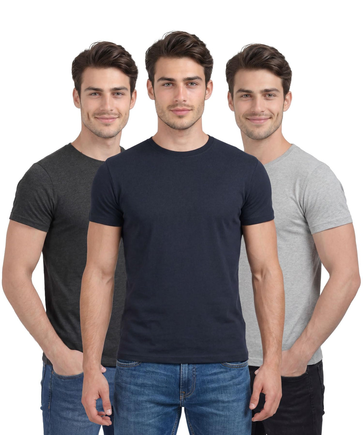 Scott International MenS Regular Fit TShirt | MenS TShirt | Tees For Man | Pack Of 3 Tshirts | Tshirt For Men Stylish | Roun