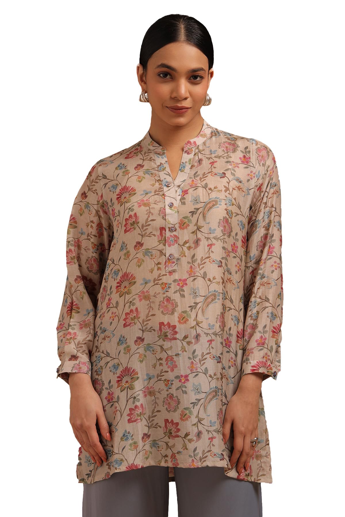 Soch Women Silk Floral Print T-Shirt