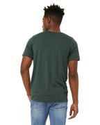 Unisex Sueded T-Shirt - HEATHER RED - XS(D0102H7KPHT)