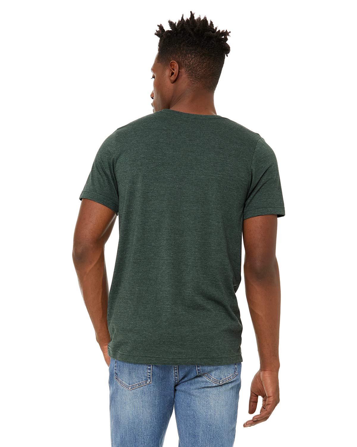 Unisex Sueded T-Shirt - HEATHER RED - XS(D0102H7KPHT)