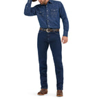 Wrangler Men's 13MWZ Cowboy Cut Original Fit Jean, Dark Stone, 36W x 30L