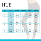 Hue Women's Wide Waistband Blackout Cotton Leggings, Assorted Leggings, Espresso, X-Small US