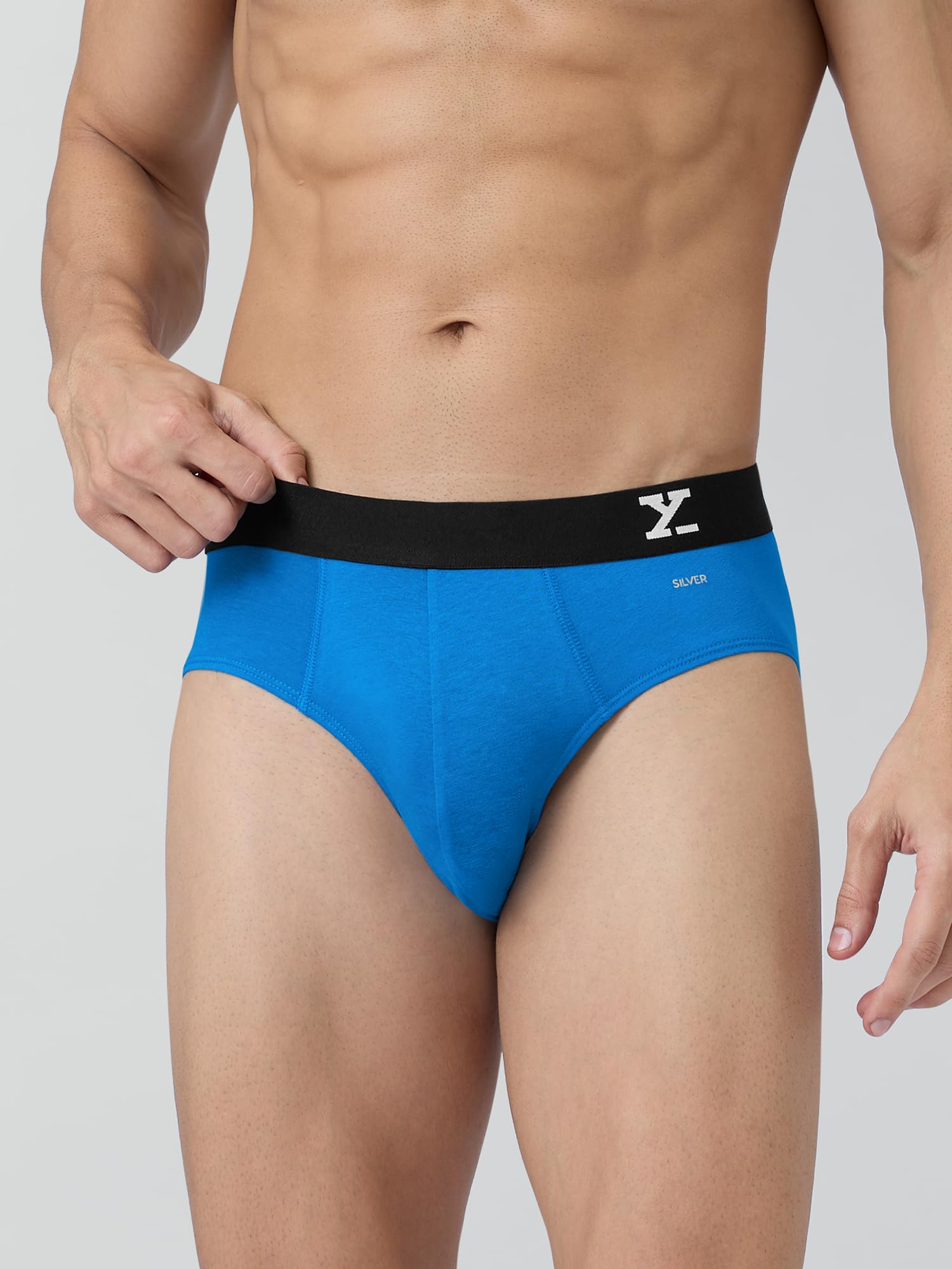 XYXX Mens Aero Silver Cotton Underwear for Men, Anti-Odour Silver Tech, Lasting Freshness, Moisture Absorbent Pack of 2 (XXL; Br