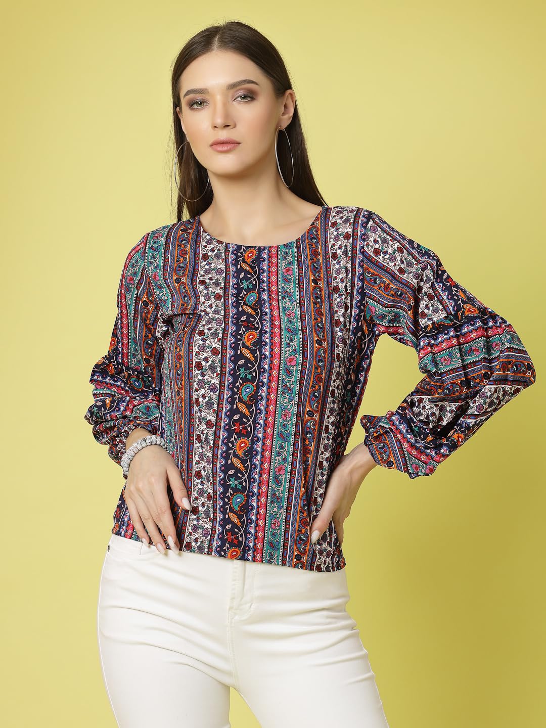 OOMPH! Tops for Women, Multicolor - mt752
