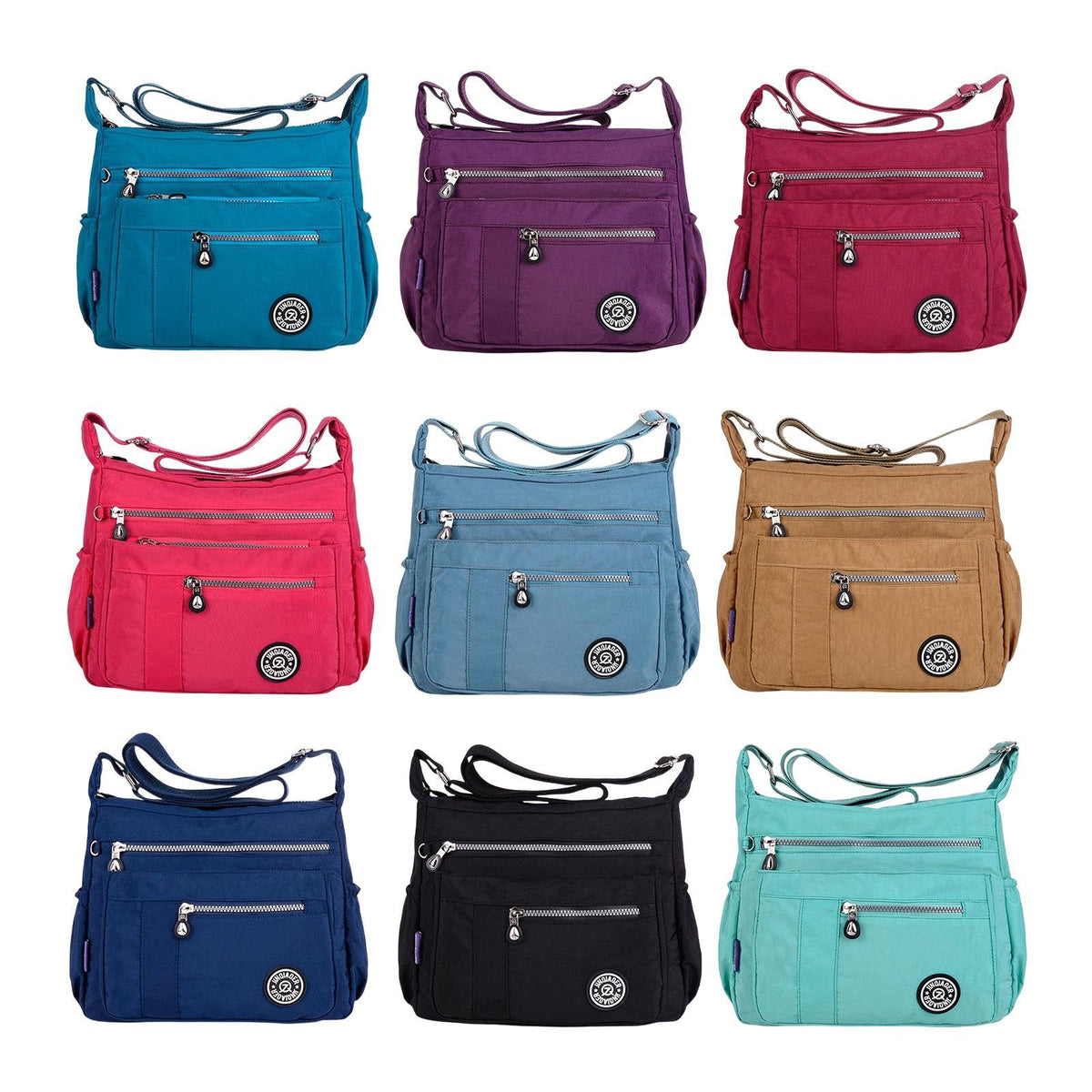 Enakshi Nylon Handbag Casual Tote Bag Adjustable Strap Womens Shoulder Bag Pouch Dark Blue|Clothing, Shoes & Accessories | Women