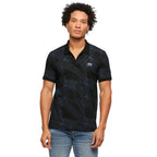Pepe Jeans Men Cotton Regular Fit Printed Polo T-Shirts Black, Small
