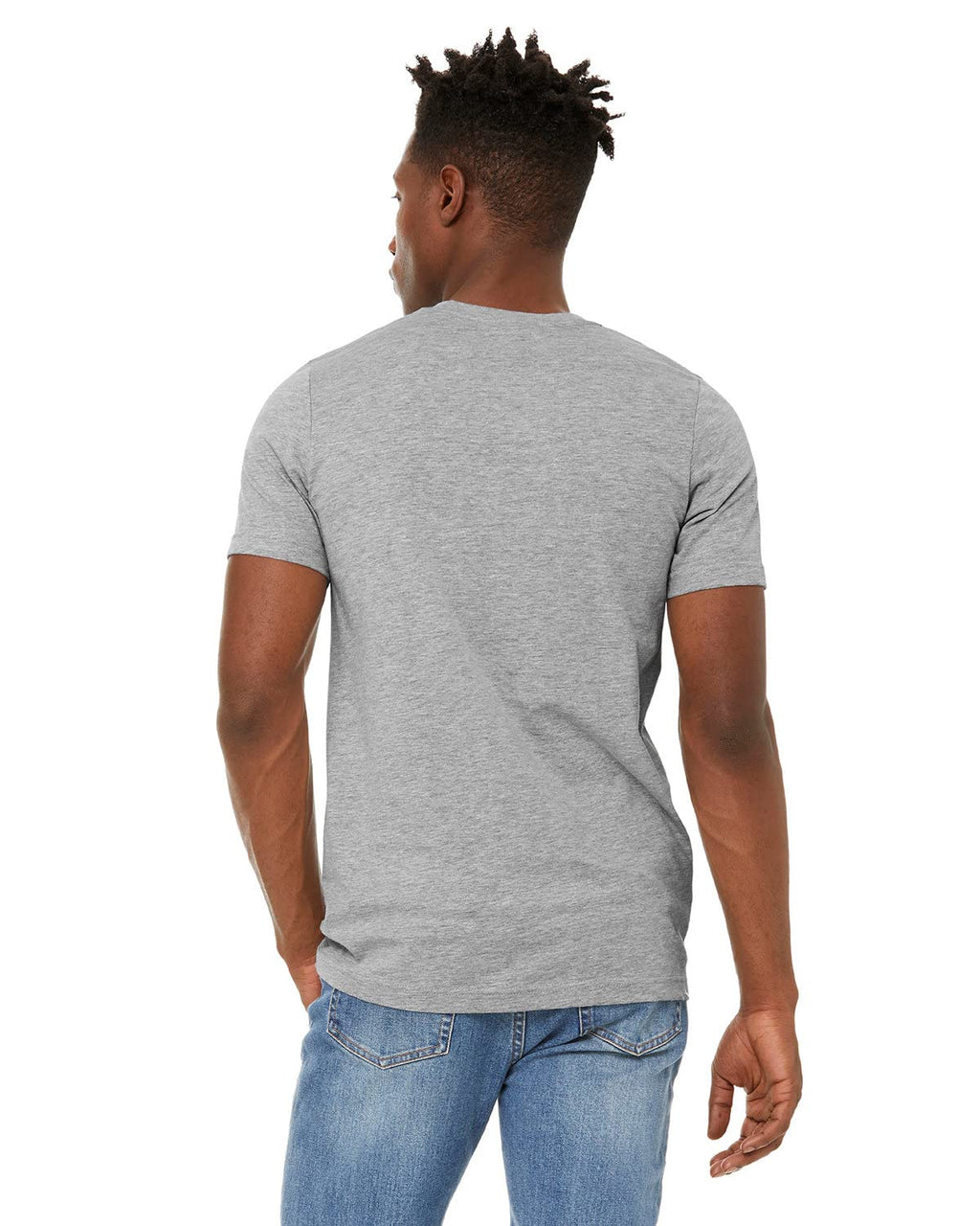 Unisex Sueded T-Shirt - HEATHER RED - XS(D0102H7KPD8)