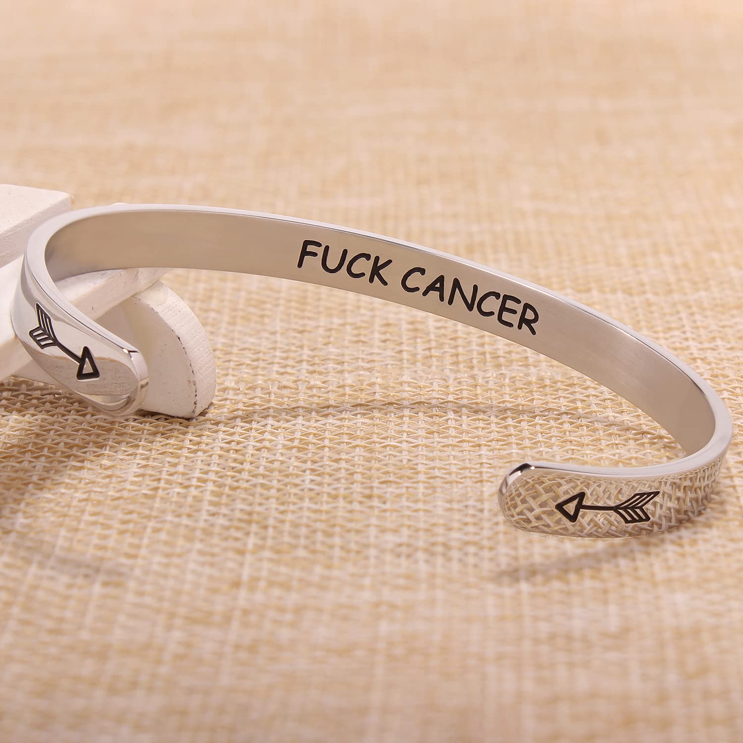 Inspirational Bracelets for Women Breast Cancer Gifts for Women Survivor Encouragement Gifts for Patient with Cancer Motivationa