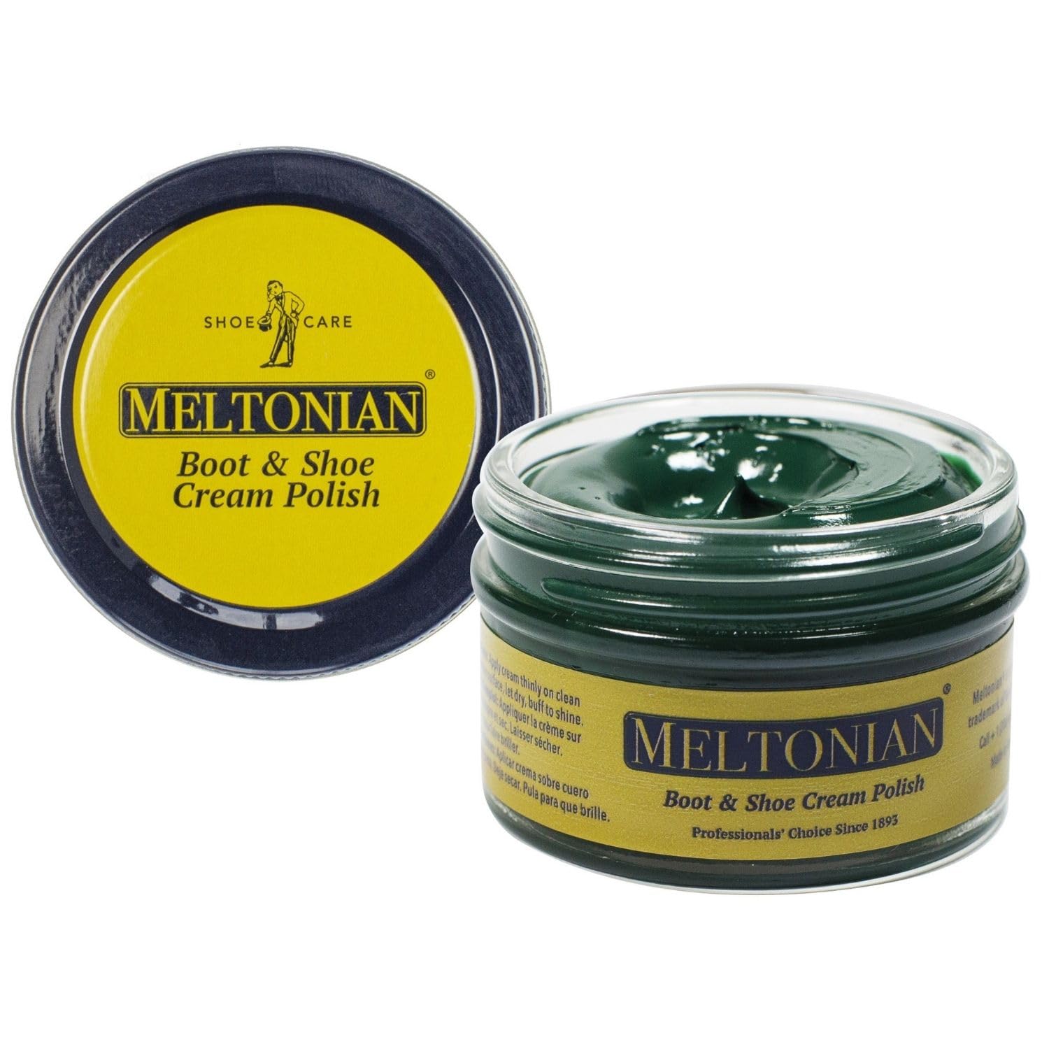 Meltonian Cream Shoe Polish - Boot Polish, Leather Shoe Polish Oil Based with Beeswax - Restores & Protects, 60+ Colors, Sherwoo