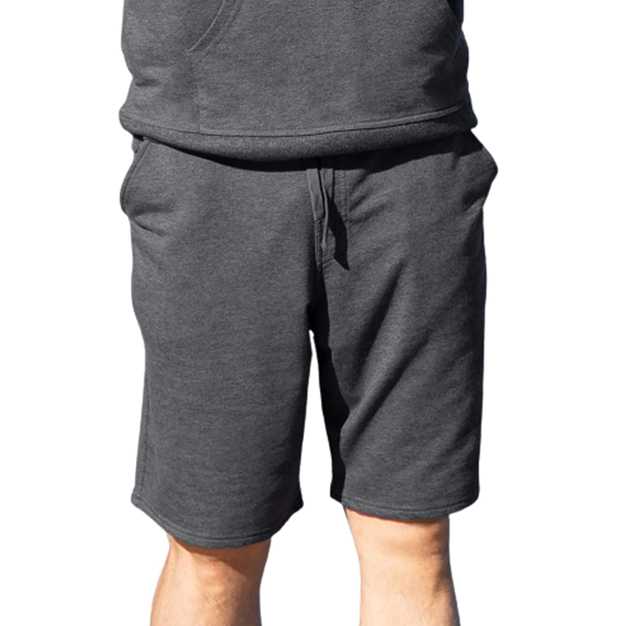 Bamboo Training Shorts - Carbon Heather by Cariloha for Men - 1 Pc Short (2XL)