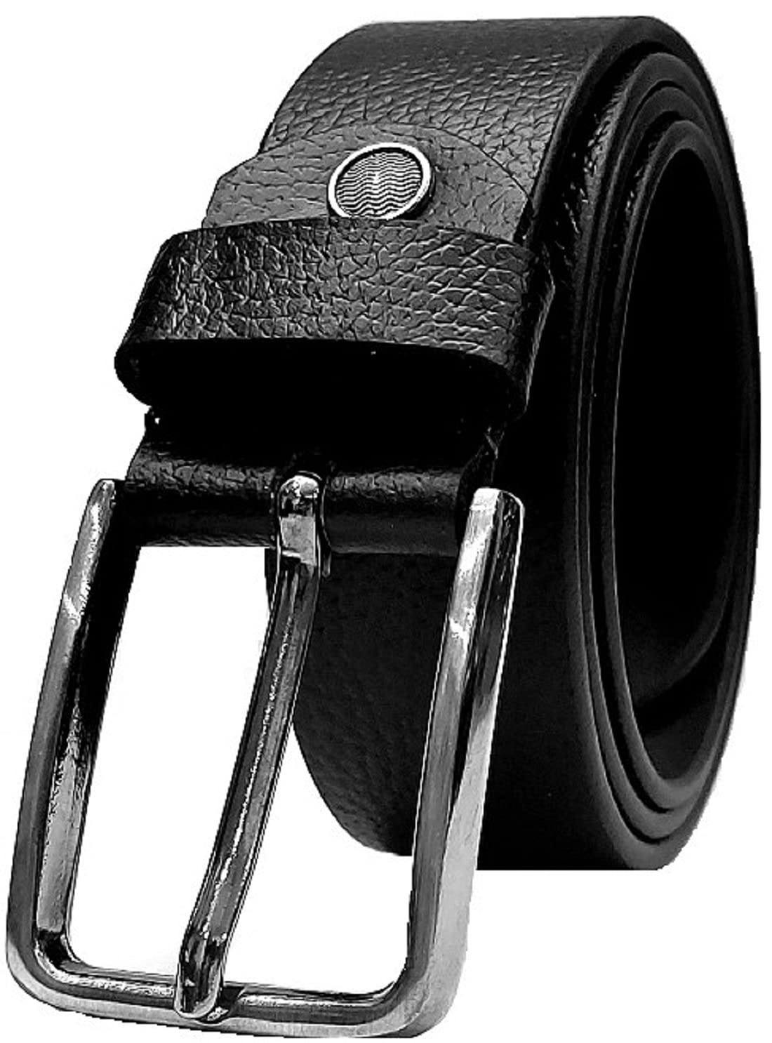 Kaezri, Genuine Leather Black Belt For Men (36, Genuine Leather) 36