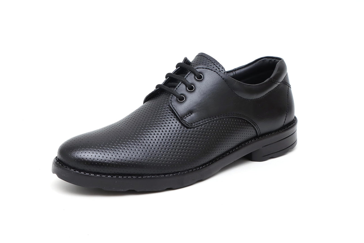 ARAMISH Black Genuine Leather Formal Derby Shoes for Men  8 UK 8