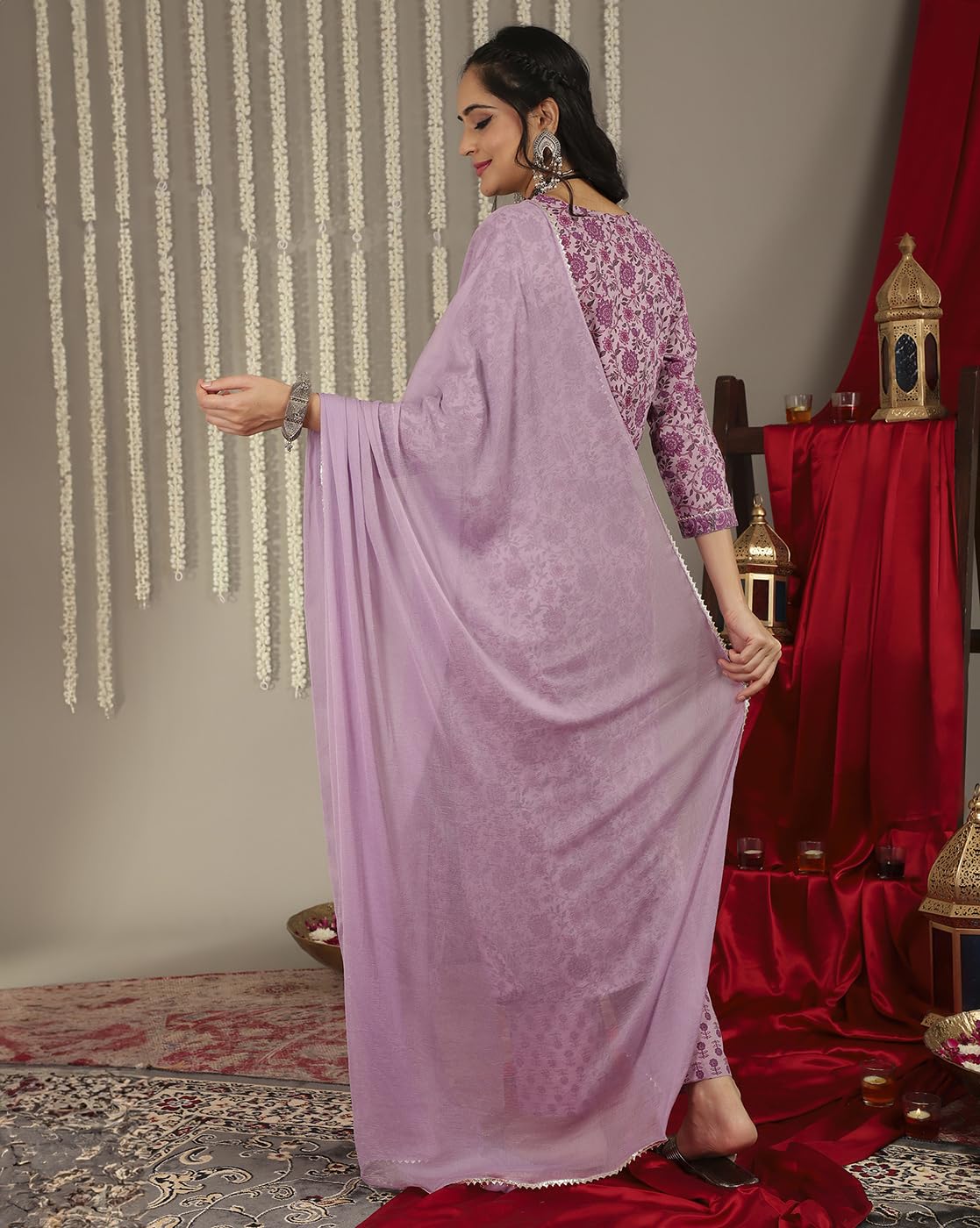 Varanga Women'S Silk Kurta Kurta Bottom Set Dupatta Set