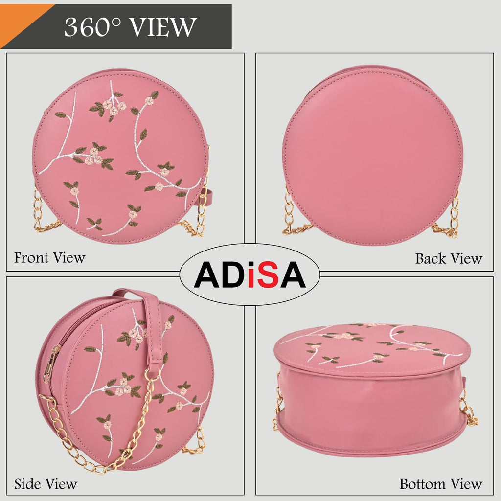 ADISA women girls embroided sling bag