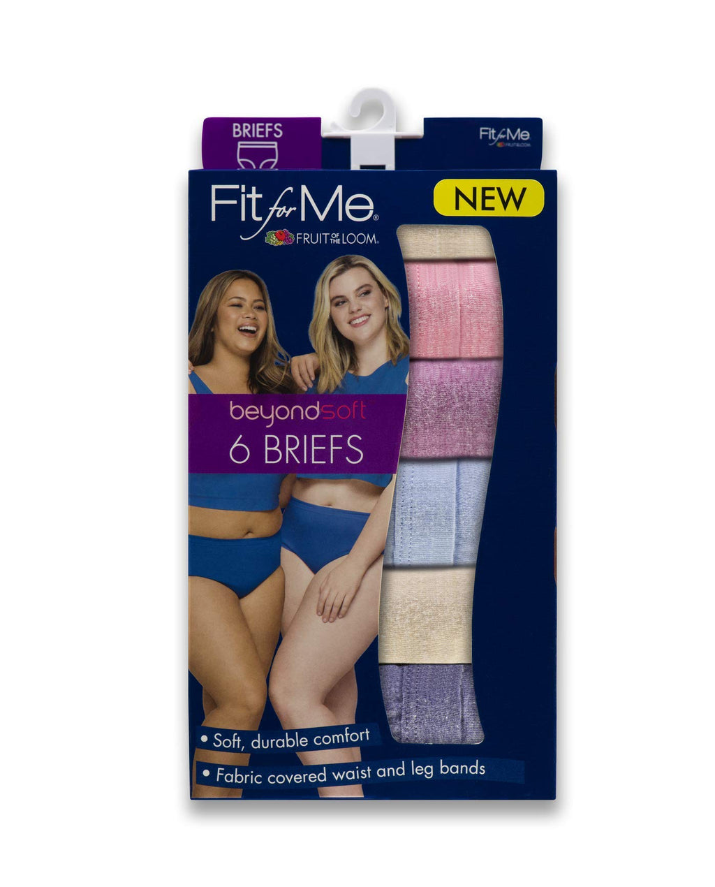 Fruit of the Loom Women's Size Underwear, Brief-Beyondsoft Cotton Blend-Assorted, 12 Plus