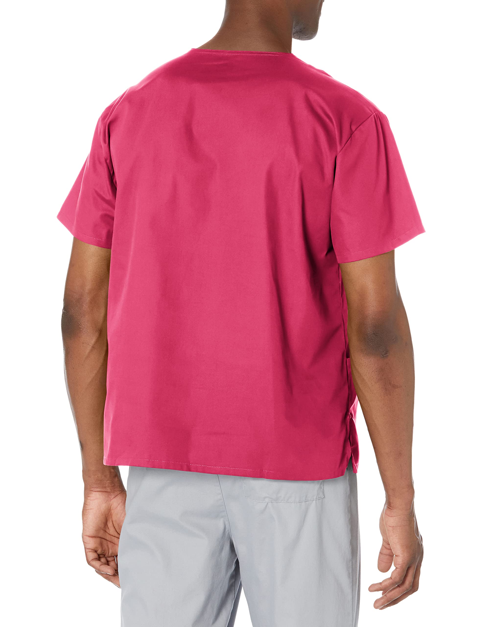 Cherokee womens Signature 86706 Missy Fit V-neck Top (Size 2x-5x) medical scrubs shirts, Hot Pink, XX-Large Plus