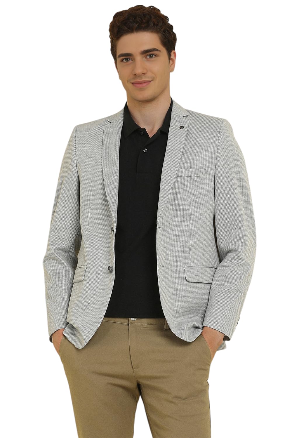 Allen Solly Men Slim Fit Casual Polyester Full Sleeve Suit