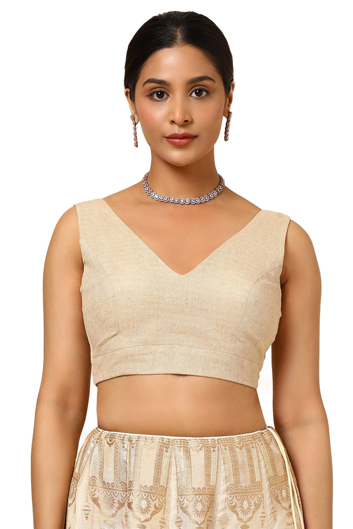 Soch Women Jute Textured Sleeveless Regular Fit Blouse