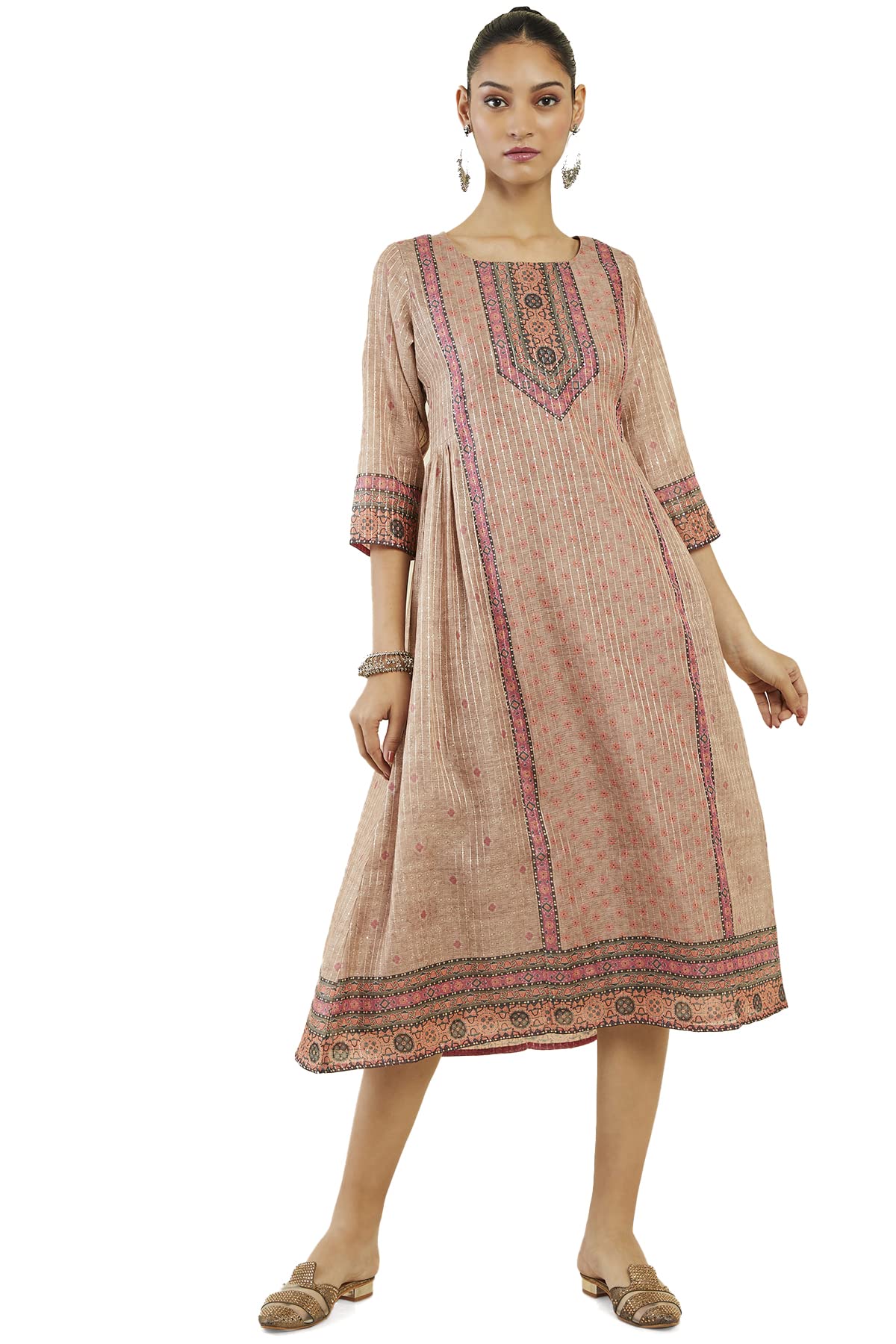Soch Women Chanderi Printed Kurta