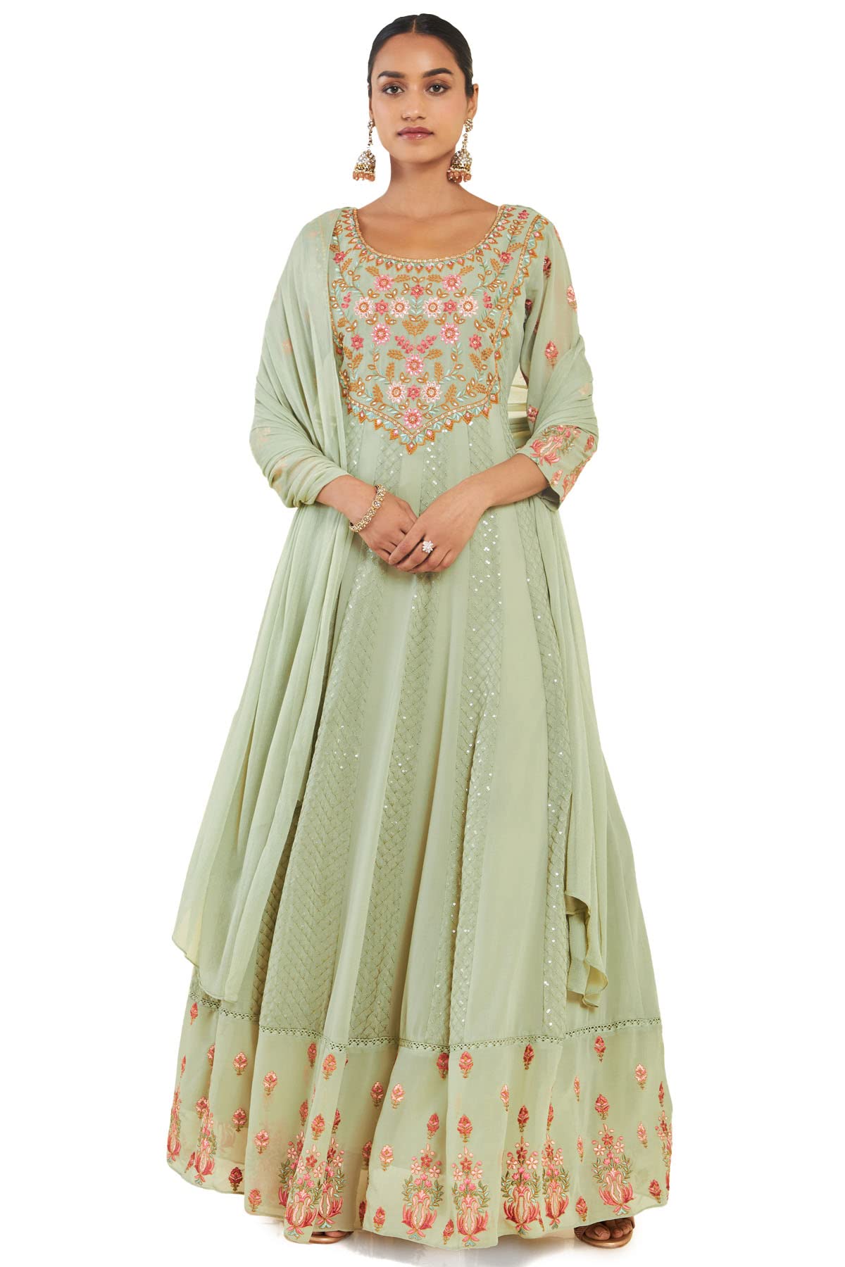 Soch Women Georgette Floral Gown