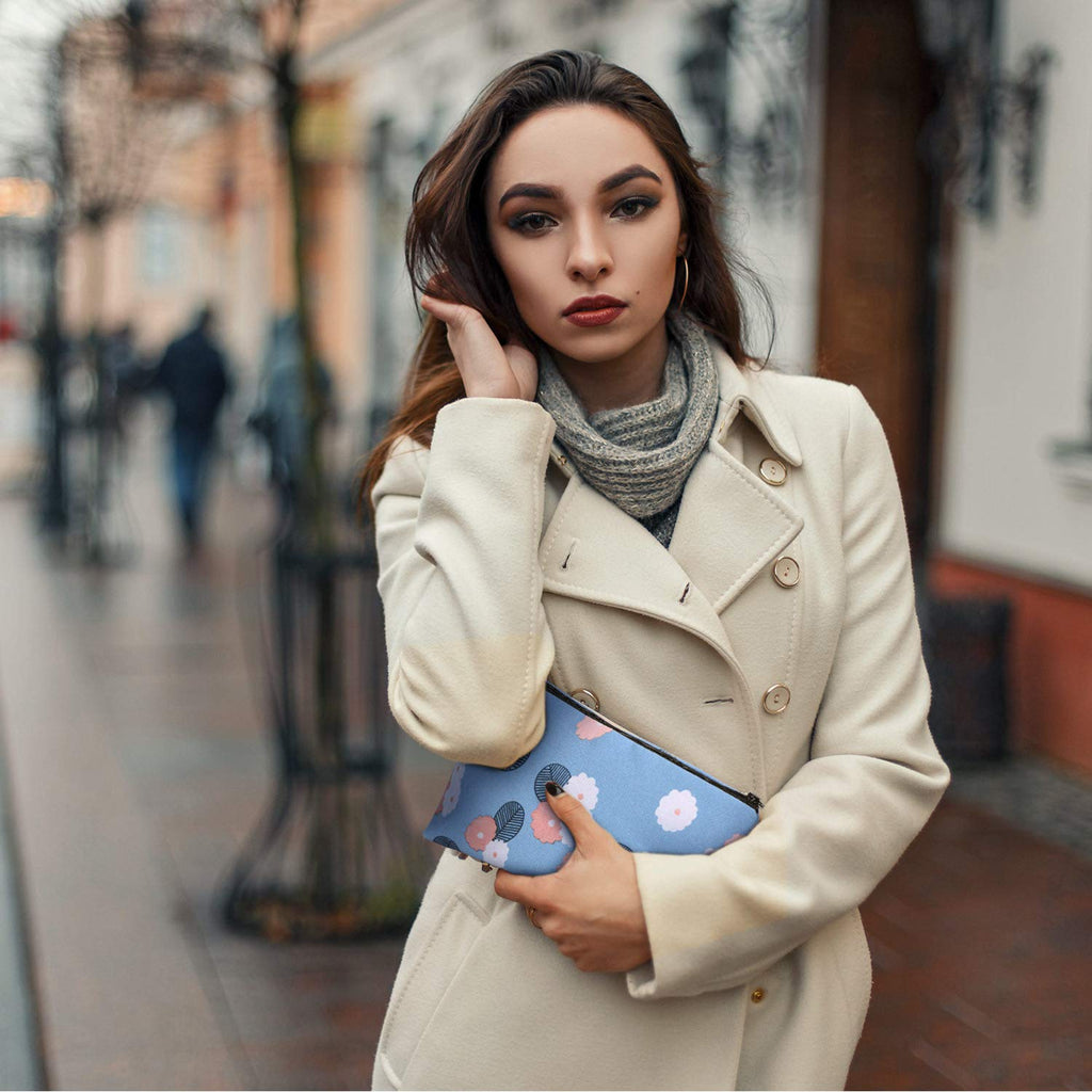 Chuangdi 6 Pieces Makeup Bag Toiletry Pouch Waterproof Cosmetic Bag with Mandala Flowers Llama Sloth Unicorn Patterns, 6 Styles