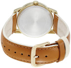 Timex Women's Easy Reader 38mm Watch - Gold-Tone Case Cream Dial with Brown & Pink Leather Strap