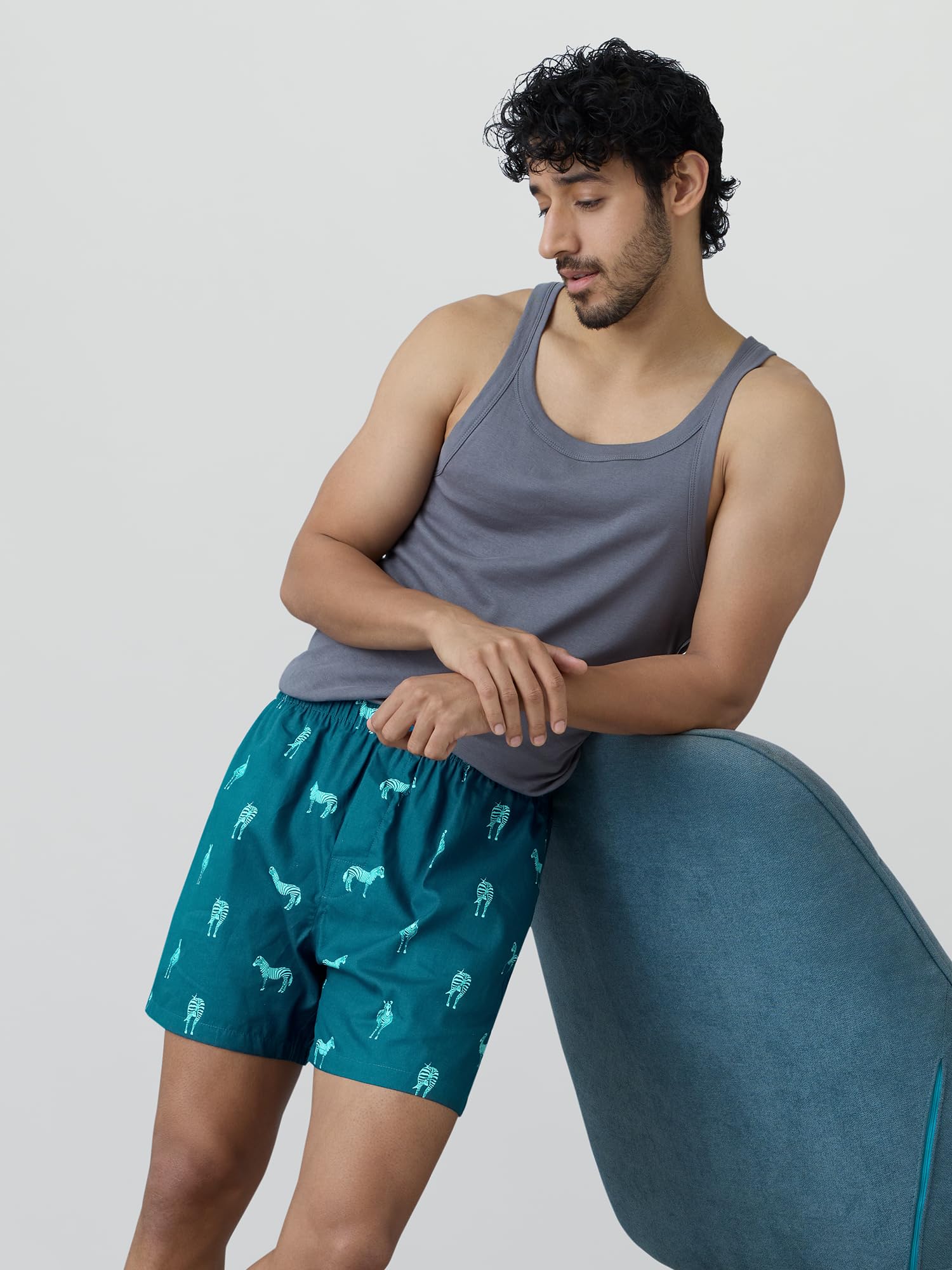 XYXX Mens Super Combed Cotton Remix Printed Boxers [Pack of 2] No-Marks Waistband, Comfort Stretch | Innerwear for Men in Colou