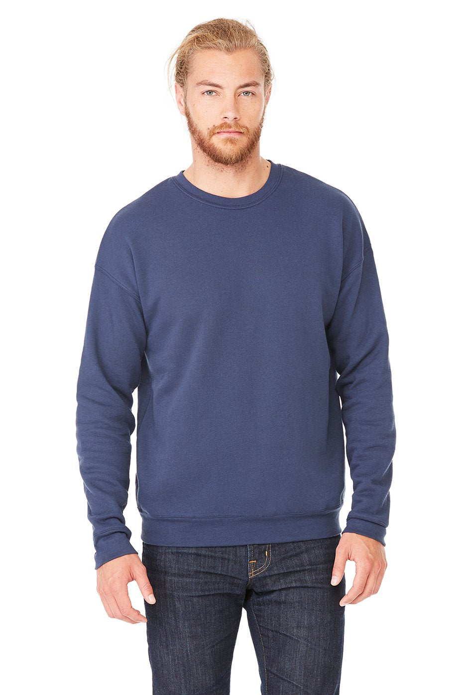 Unisex Drop Shoulder Fleece - WHITE - XS(D0102H7W9LX)