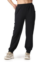 Women Casual Bright Black Solid Women Joggers