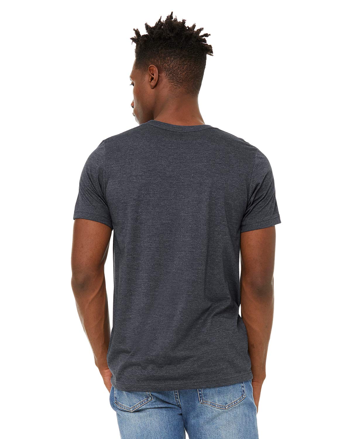 Unisex Sueded T-Shirt - HEATHER RED - XS(D0102H7KE48)