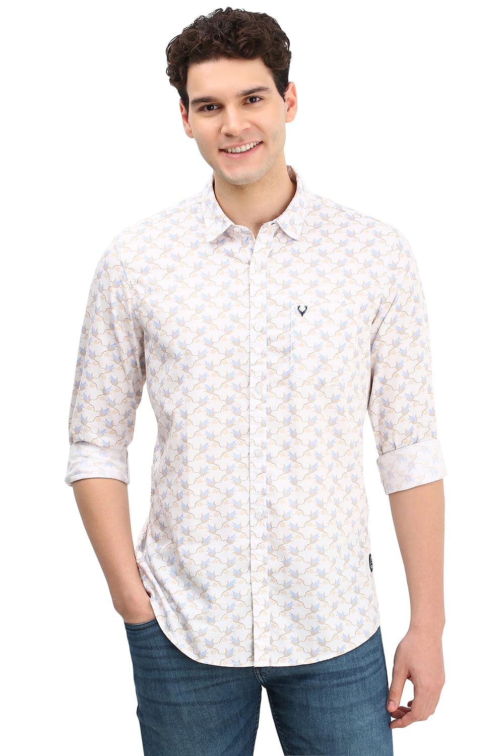 Allen Solly Men Regular Fit Printed Cotton Shirt