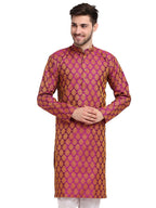 Jompers Mens Jacquard Woven Design Kurta