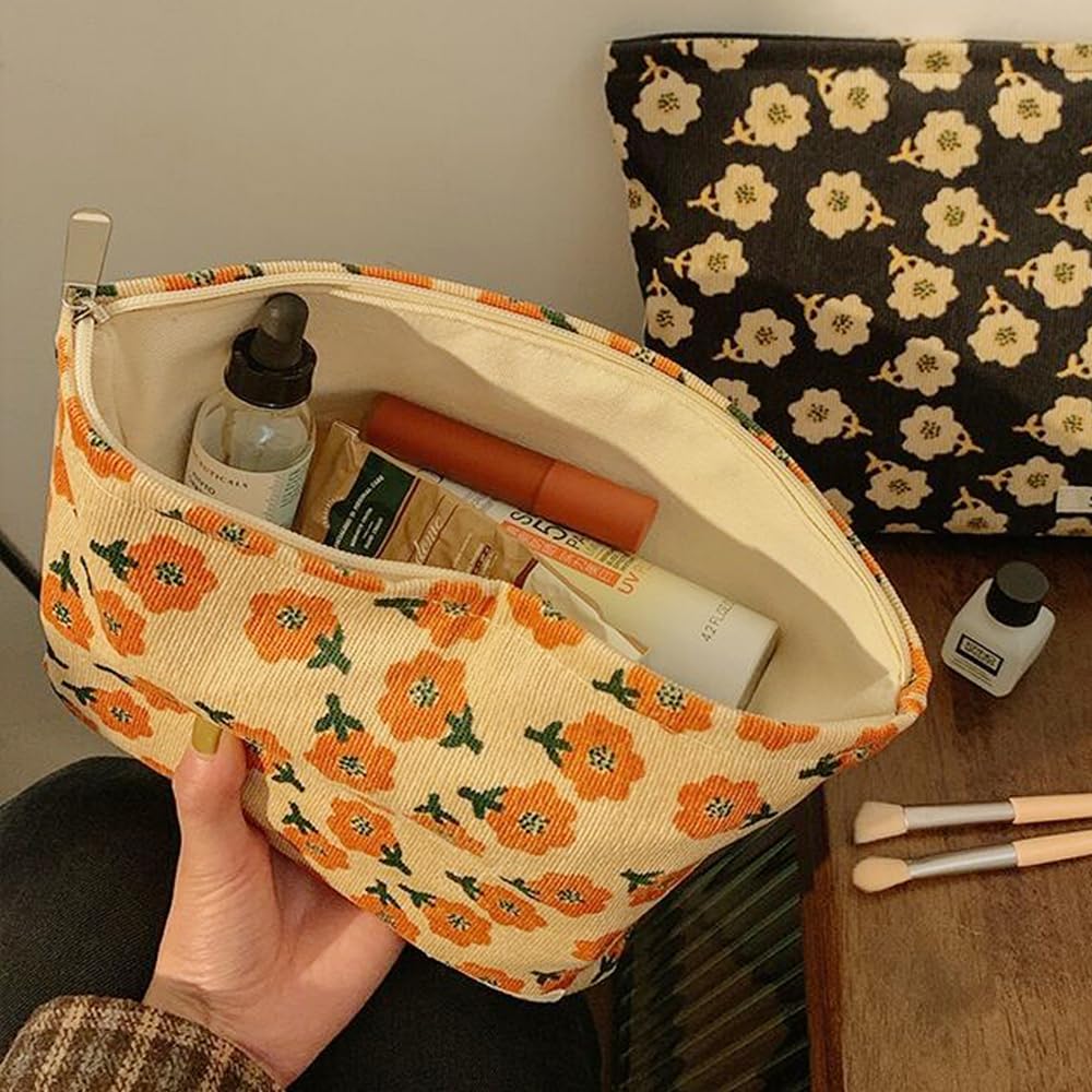 SxoSyo Cosmetic Bags for Women Makeup Bag Large Capacity Purse Travel Toiletry Zipper Storage Pouch Make up Brushes Organizer fo