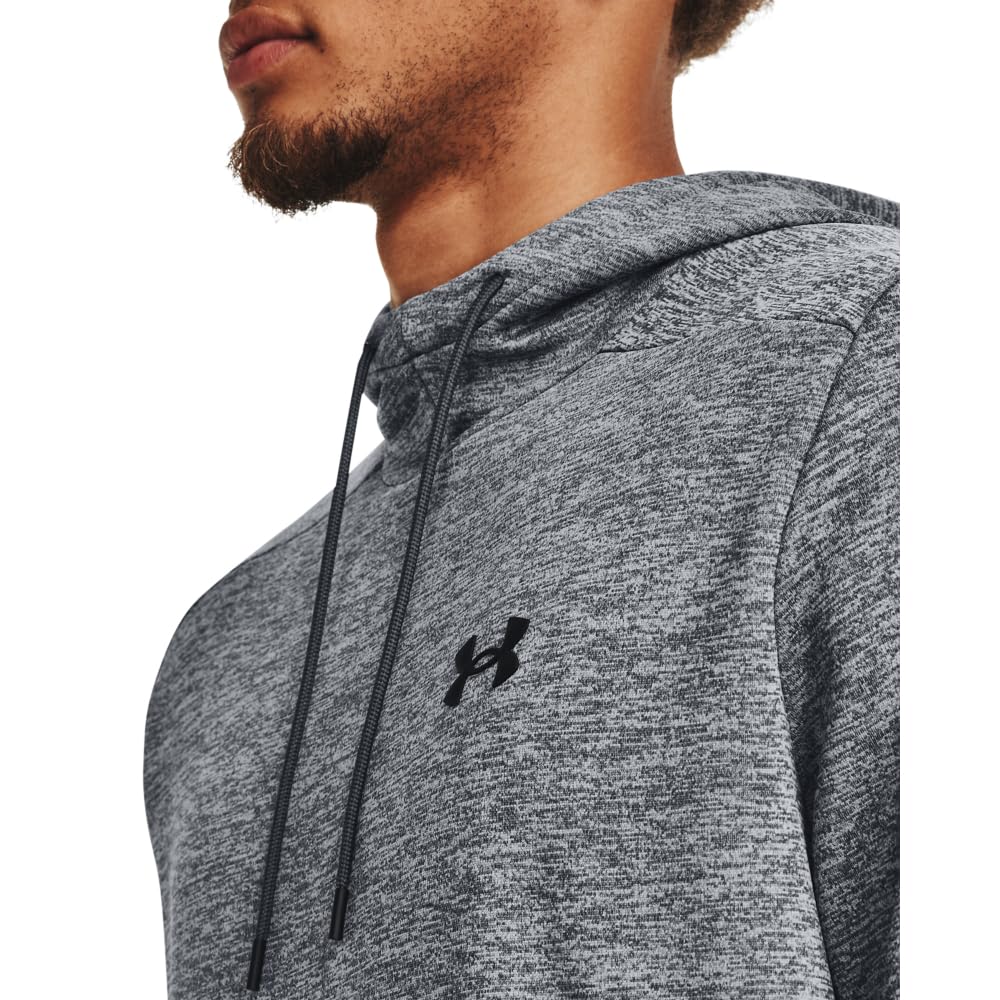 Under Armour Men's ArmourFleece Twist Hoodie, (012) Pitch Gray / / Black, Medium