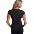 Bamboo Scoop Tee - Charcoal by Cariloha for Women - 1 Pc T-Shirt (M)