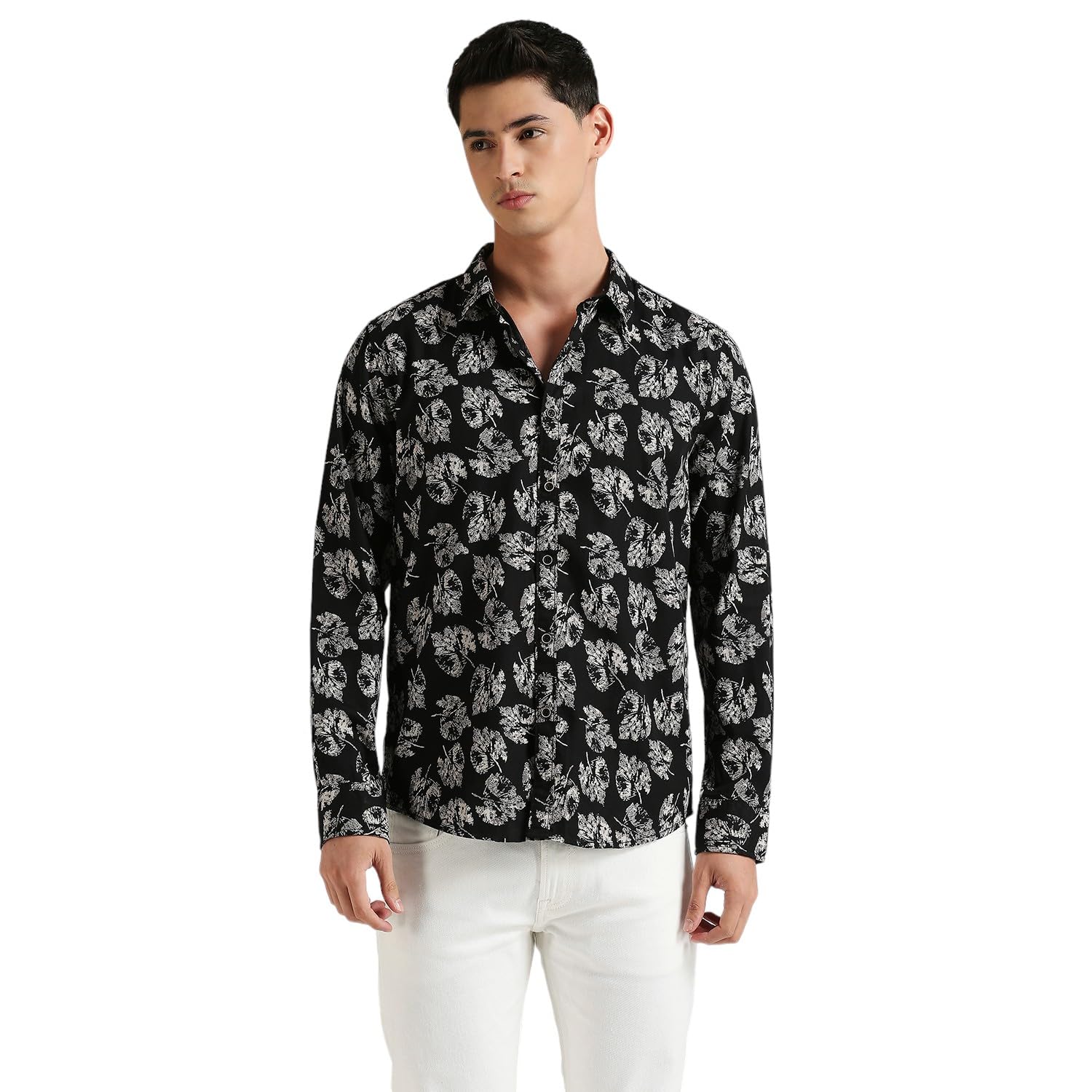 Pepe Jeans MenS Regular Fit Shirt (Pm308700_Black